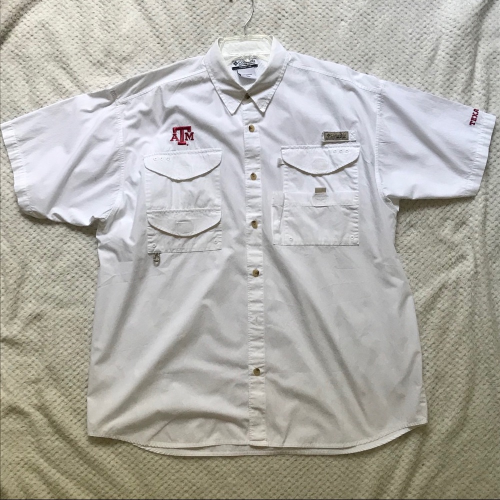 Texas A&M Columbia Performance Fishing Gear shirt